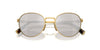 Miu Miu SMU55Z Gold/Light Grey Silver Mirror #colour_gold-light-grey-silver-mirror