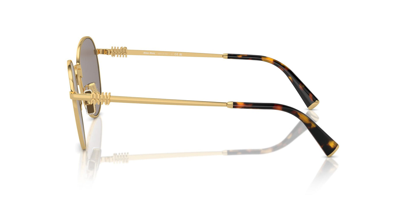 Miu Miu SMU55Z Gold/Light Grey Silver Mirror #colour_gold-light-grey-silver-mirror