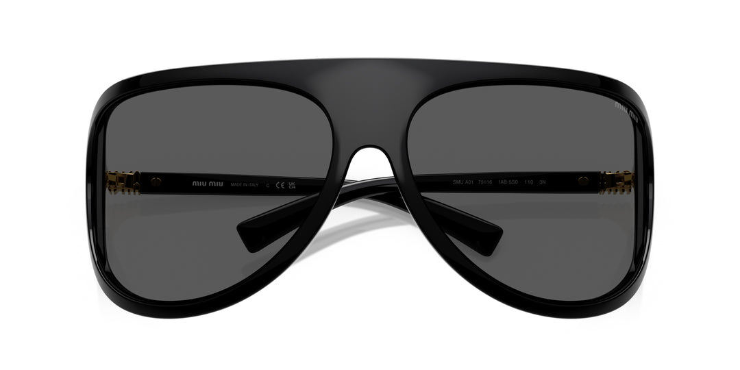 Miu Miu SMU A01 Wraparound Sunglasses | Fashion Eyewear
