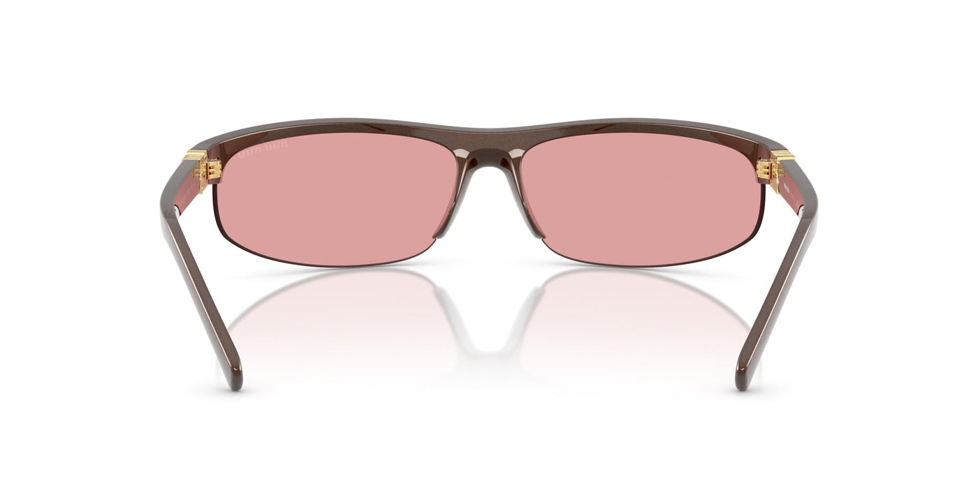 Miu Miu SMU A02 Cocoa Metal/Pink Mirror #colour_cocoa-metal-pink-mirror