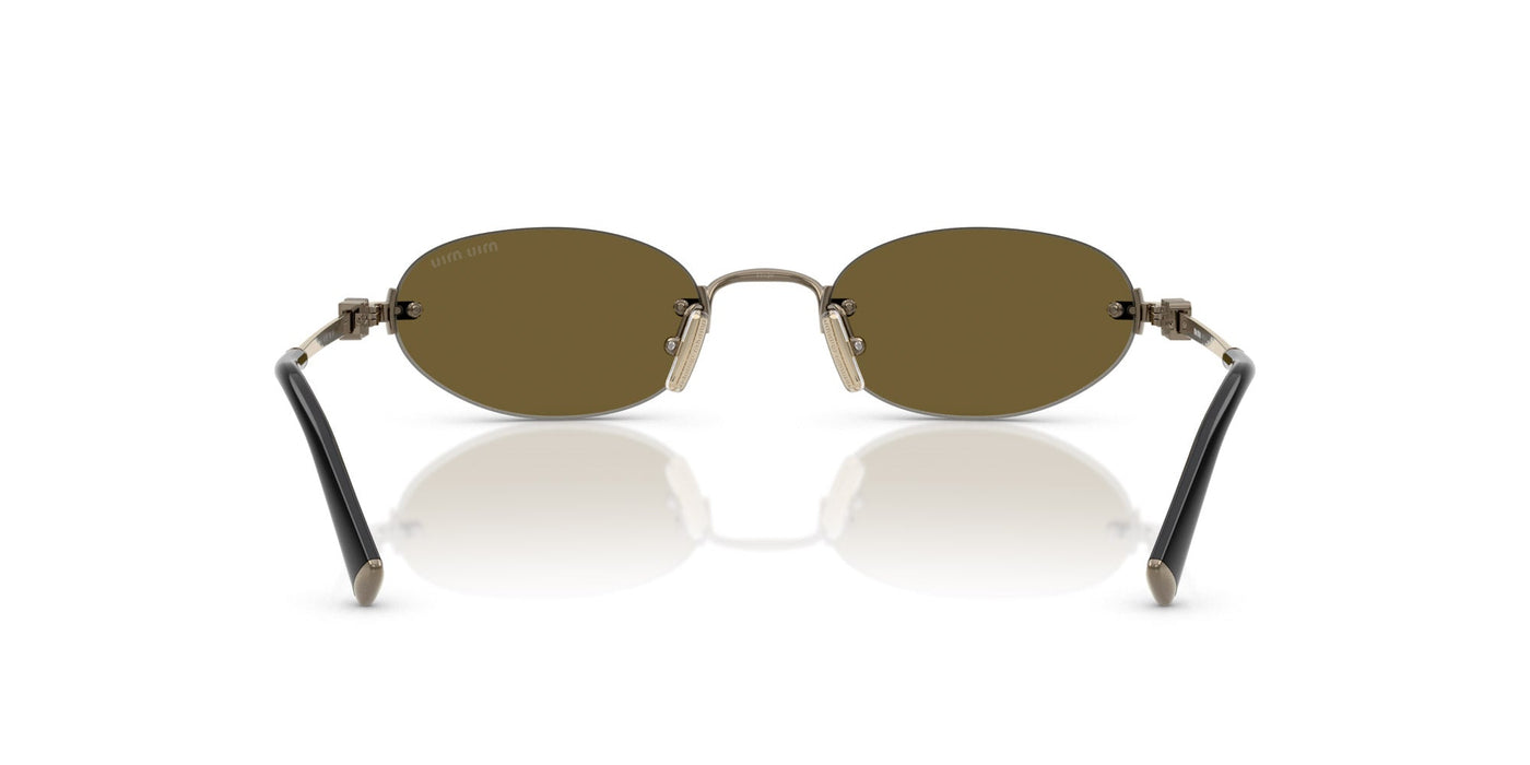 Miu Miu SMU A54 Old Gold/Dark Brown #colour_old-gold-dark-brown