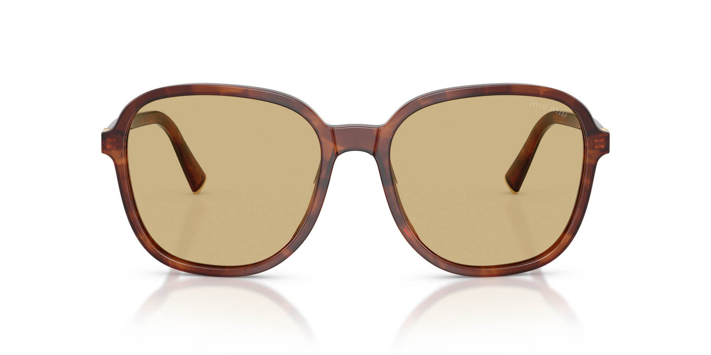 Miu Miu SMU B01 Striped Tobacco/Yellow #colour_striped-tobacco-yellow