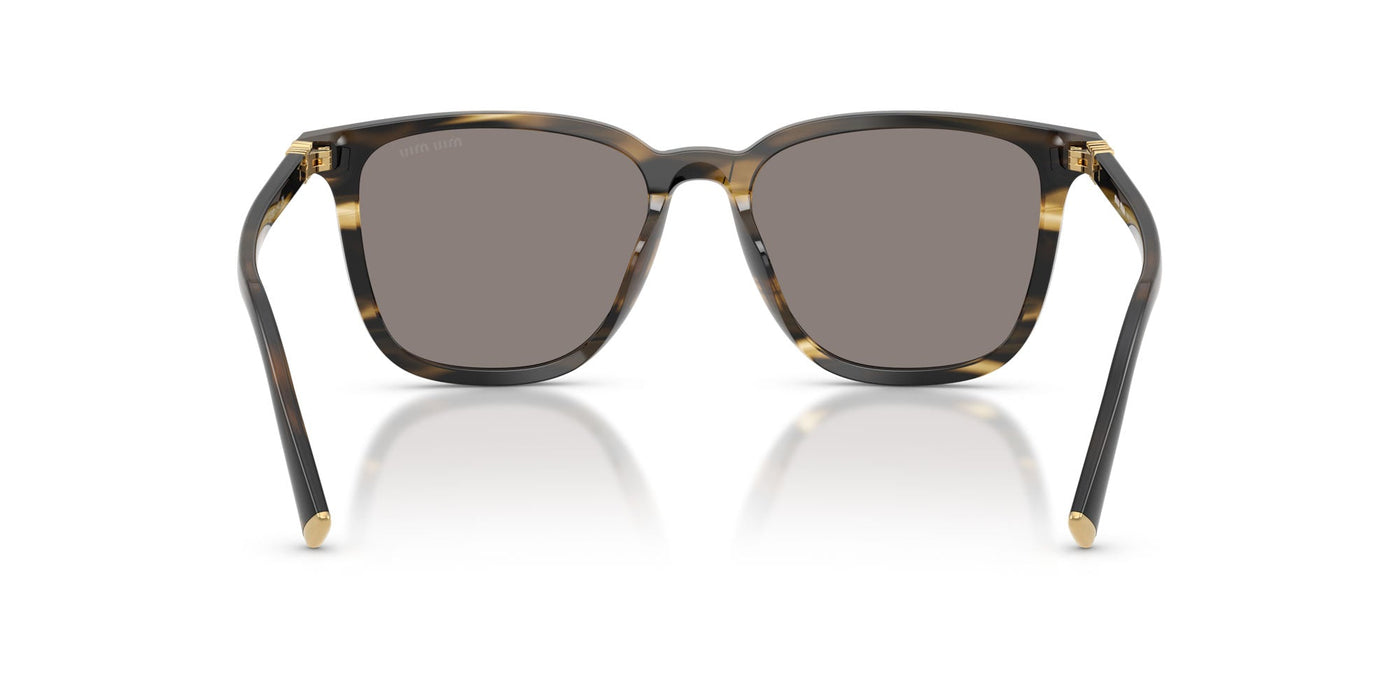 Miu Miu SMU B03 Striped Loden/Dark Grey #colour_striped-loden-dark-grey