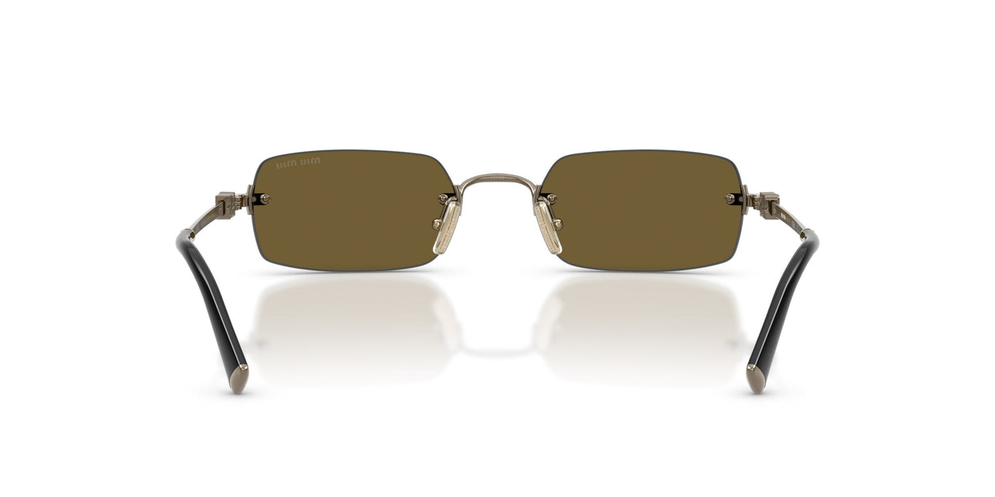 Miu Miu SMU B50 Old Gold/Dark Brown #colour_old-gold-dark-brown