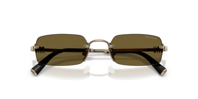 Miu Miu SMU B50 Old Gold/Dark Brown #colour_old-gold-dark-brown