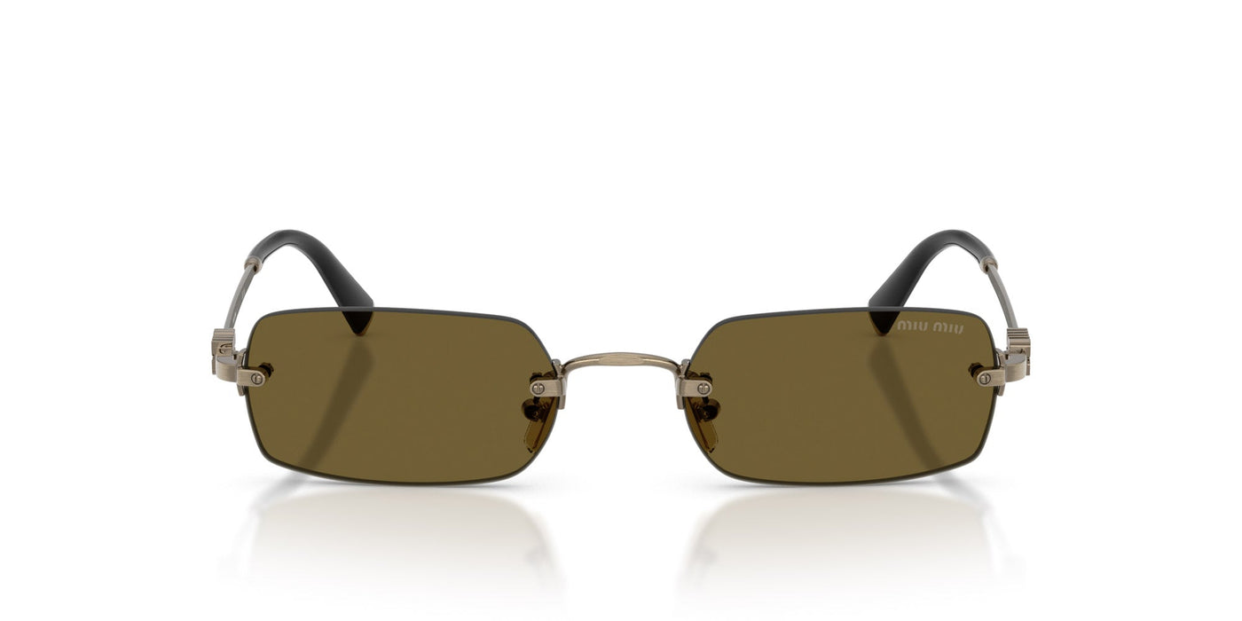 Miu Miu SMU B50 Old Gold/Dark Brown #colour_old-gold-dark-brown