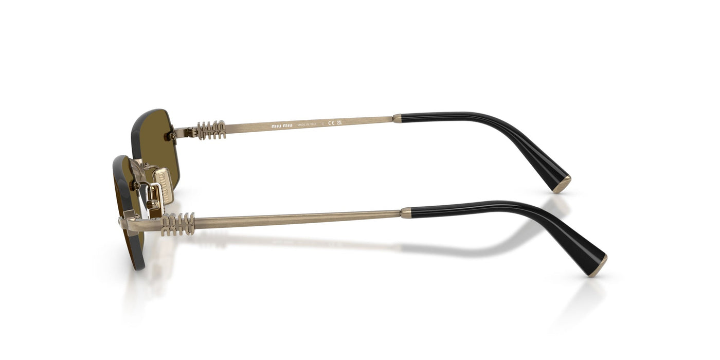 Miu Miu SMU B50 Old Gold/Dark Brown #colour_old-gold-dark-brown