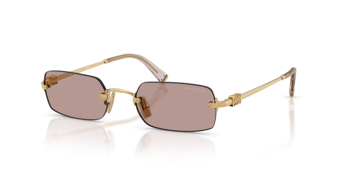 Miu Miu SMU B50 Gold/Light Purple Brown #colour_gold-light-purple-brown