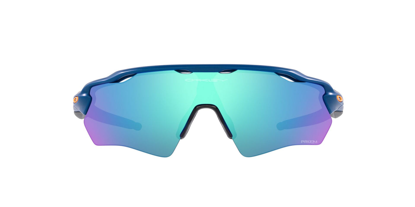 Oakley Junior Radar EV XS Path OJ9001 Matte Poseidon/Prizm Sapphire Mirror #colour_matte-poseidon-prizm-sapphire-mirror