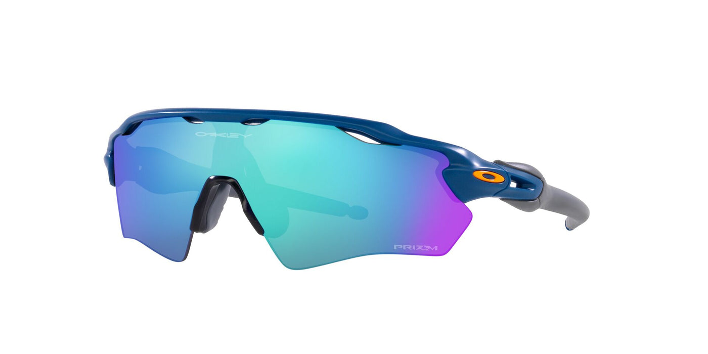 Oakley Junior Radar EV XS Path OJ9001 Matte Poseidon/Prizm Sapphire Mirror #colour_matte-poseidon-prizm-sapphire-mirror