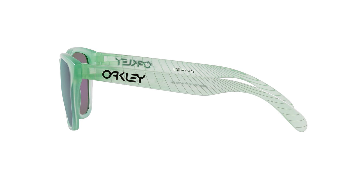 Oakley Junior Frogskins XS OJ9006 Matte Transparent Jade/Prizm Jade Polarised #colour_matte-transparent-jade-prizm-jade-polarised