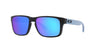 Oakley Junior Holbrook XS OJ9007 Matte Transparent Stonewash/Prizm Sapphire Mirror Polarised #colour_matte-transparent-stonewash-prizm-sapphire-mirror-polarised