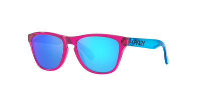 Oakley Junior Frogskins XXS OJ9009 Acid Pink/Prizm Sapphire Mirror #colour_acid-pink-prizm-sapphire-mirror