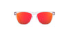 Oakley Junior Frogskins XXS OJ9009 Matte Clear/Prizm Ruby Mirror #colour_matte-clear-prizm-ruby-mirror