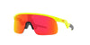 Oakley Junior Resistor OJ9010 Tennis Ball Yellow/Prizm Ruby Mirror #colour_tennis-ball-yellow-prizm-ruby-mirror