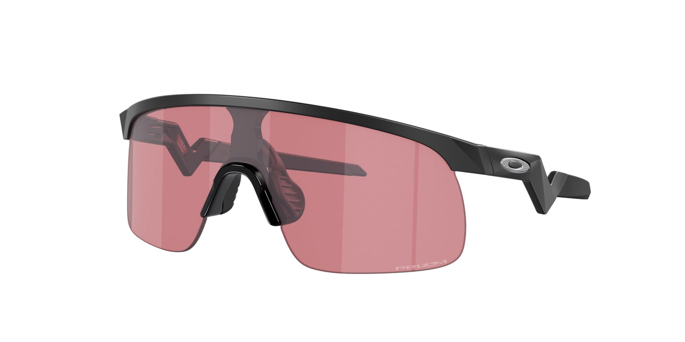 Oakley Junior Resistor OJ9010 Matte Black/Prizm Dark Golf Mirror #colour_matte-black-prizm-dark-golf-mirror