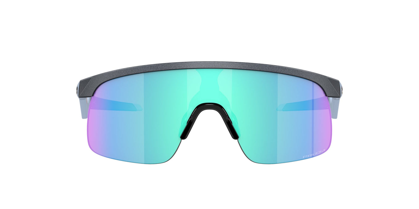 Oakley Junior Resistor OJ9010 Blue Steel/Prizm Sapphire Mirror #colour_blue-steel-prizm-sapphire-mirror