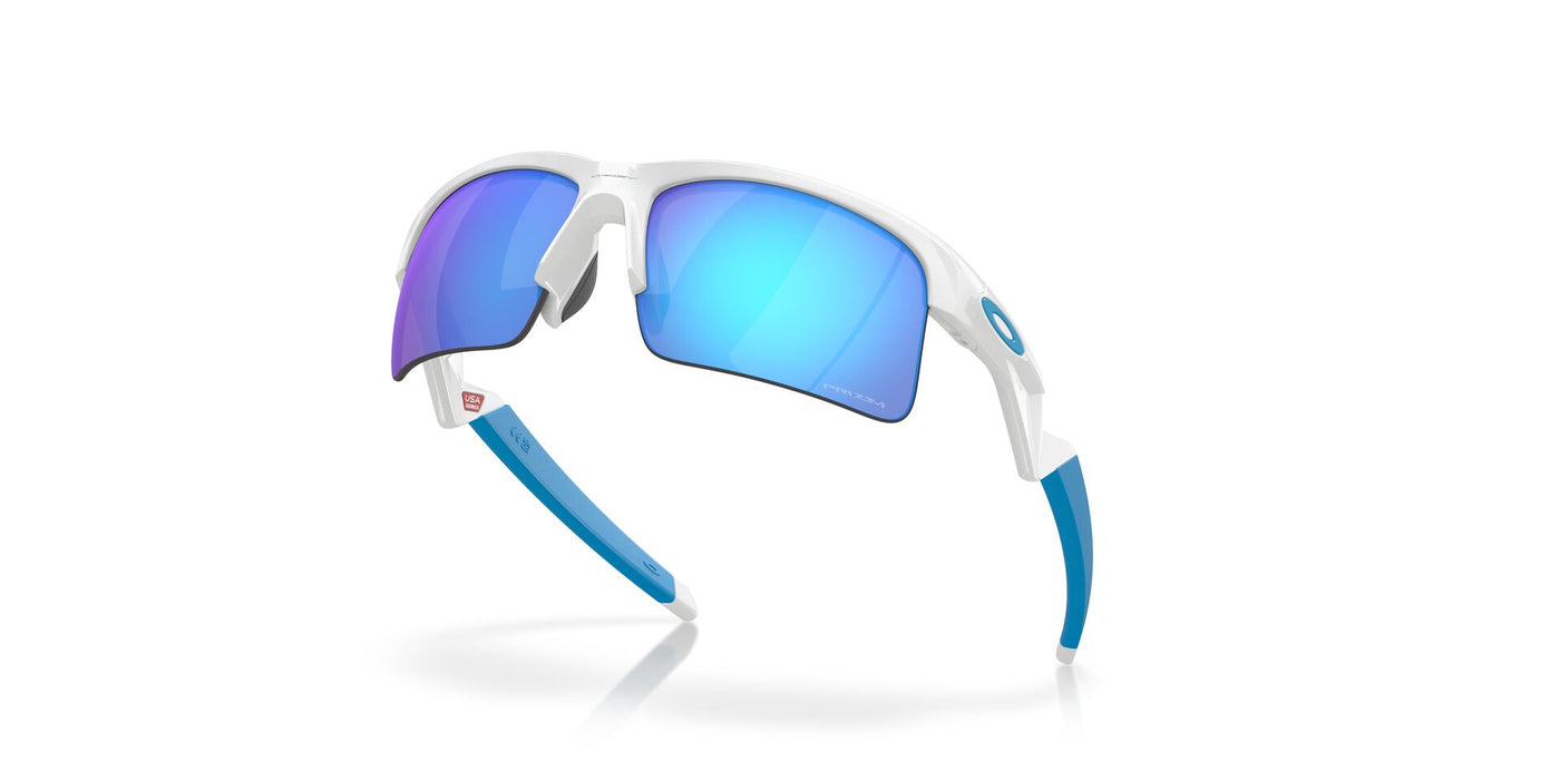 Oakley Junior Capacitor OJ9013 Polished White/Prizm Sapphire #colour_polished-white-prizm-sapphire