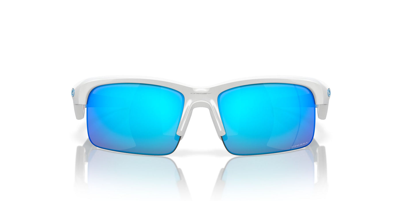 Oakley Junior Capacitor OJ9013 Polished White/Prizm Sapphire #colour_polished-white-prizm-sapphire