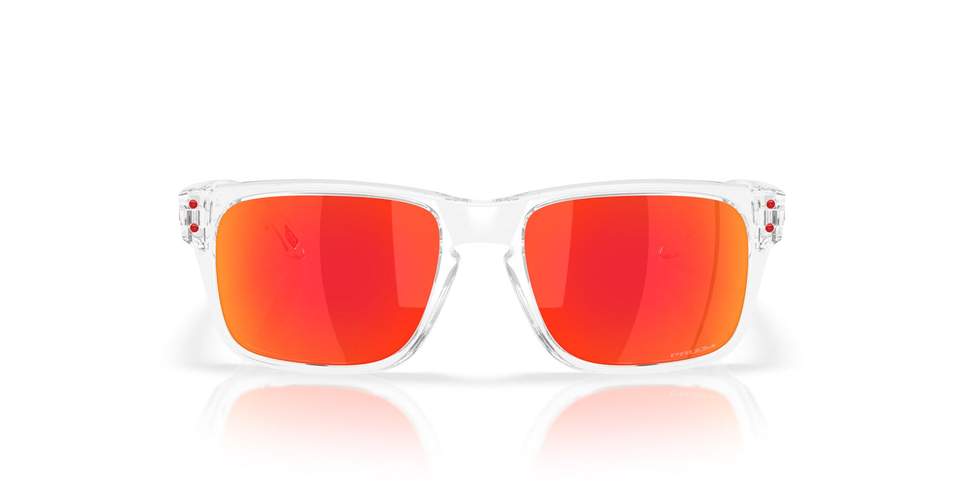 Oakley Junior Holbrook XXS OJ9014 Clear/Prizm Ruby #colour_clear-prizm-ruby