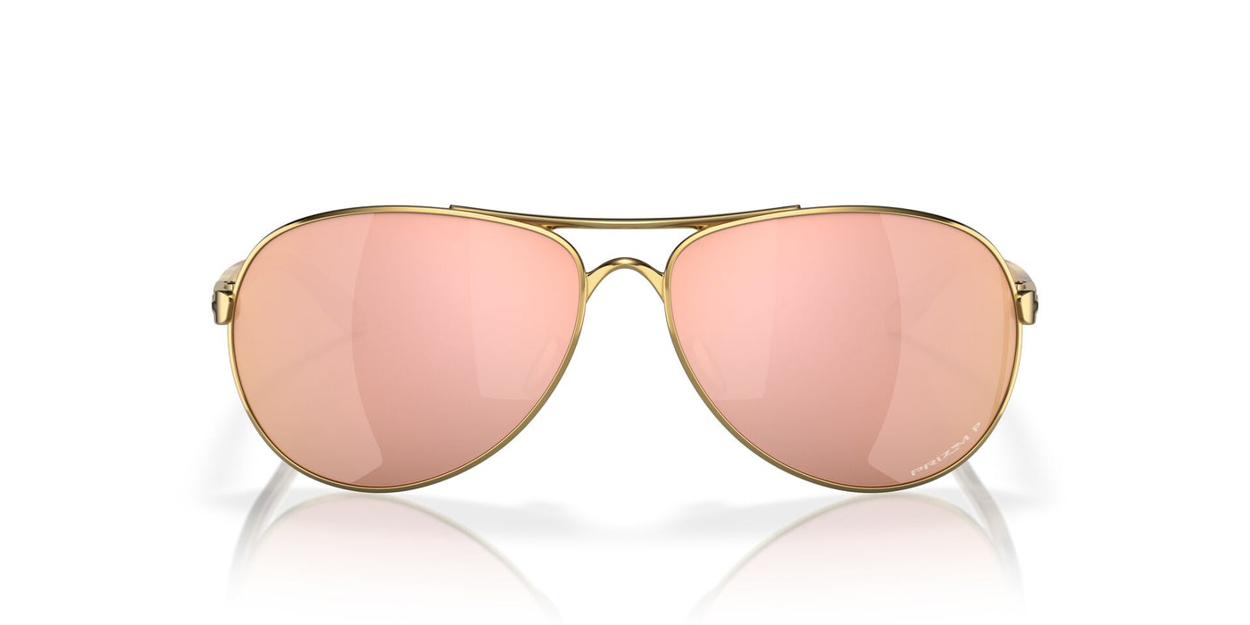 Oakley Feedback OO4079 Polished Gold/Prizm Rose Gold Polarised #colour_polished-gold-prizm-rose-gold-polarised