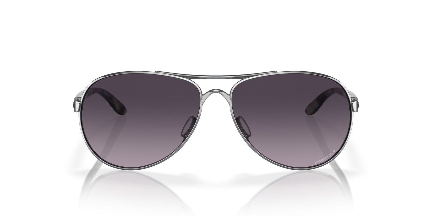 Oakley Feedback OO4079 Polished Chrome/Prizm Grey Gradient #colour_polished-chrome-prizm-grey-gradient