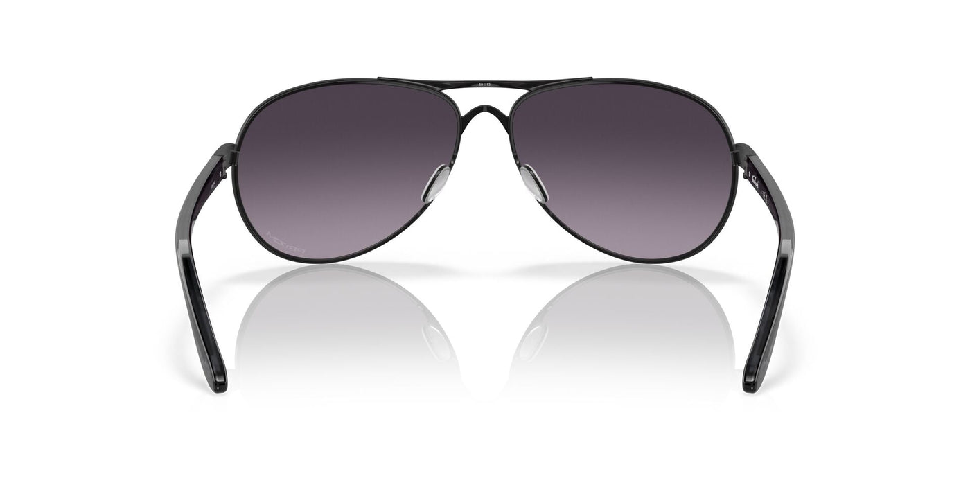 Oakley Feedback OO4079 Satin Black/Prizm Grey Gradient #colour_satin-black-prizm-grey-gradient