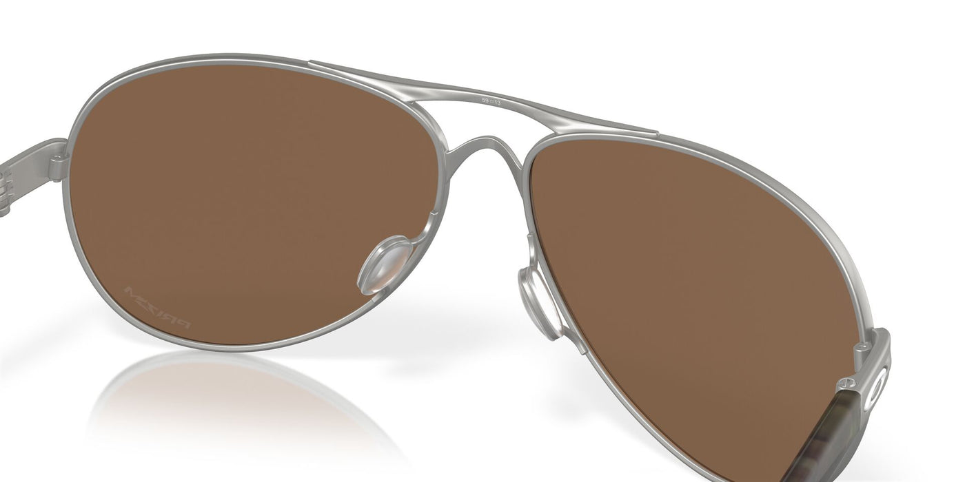 Oakley Feedback OO4079 Satin Chrome/Prizm Bronze #colour_satin-chrome-prizm-bronze