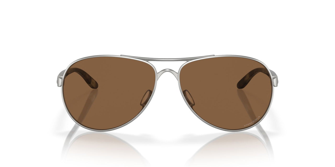 Oakley Feedback OO4079 Satin Chrome/Prizm Bronze #colour_satin-chrome-prizm-bronze