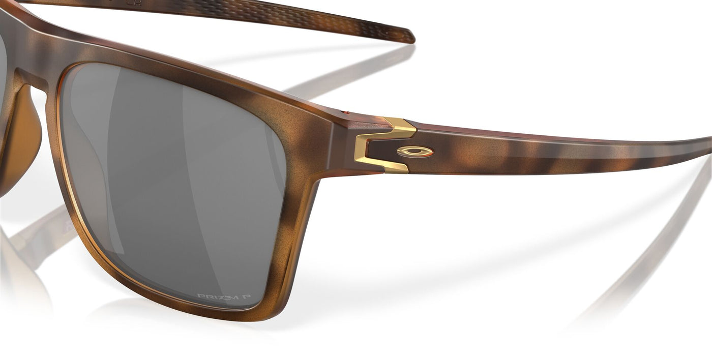 Oakley Leffingwell OO9100 Matte Brown Tortoise/Prizm Black Polarised #colour_matte-brown-tortoise-prizm-black-polarised