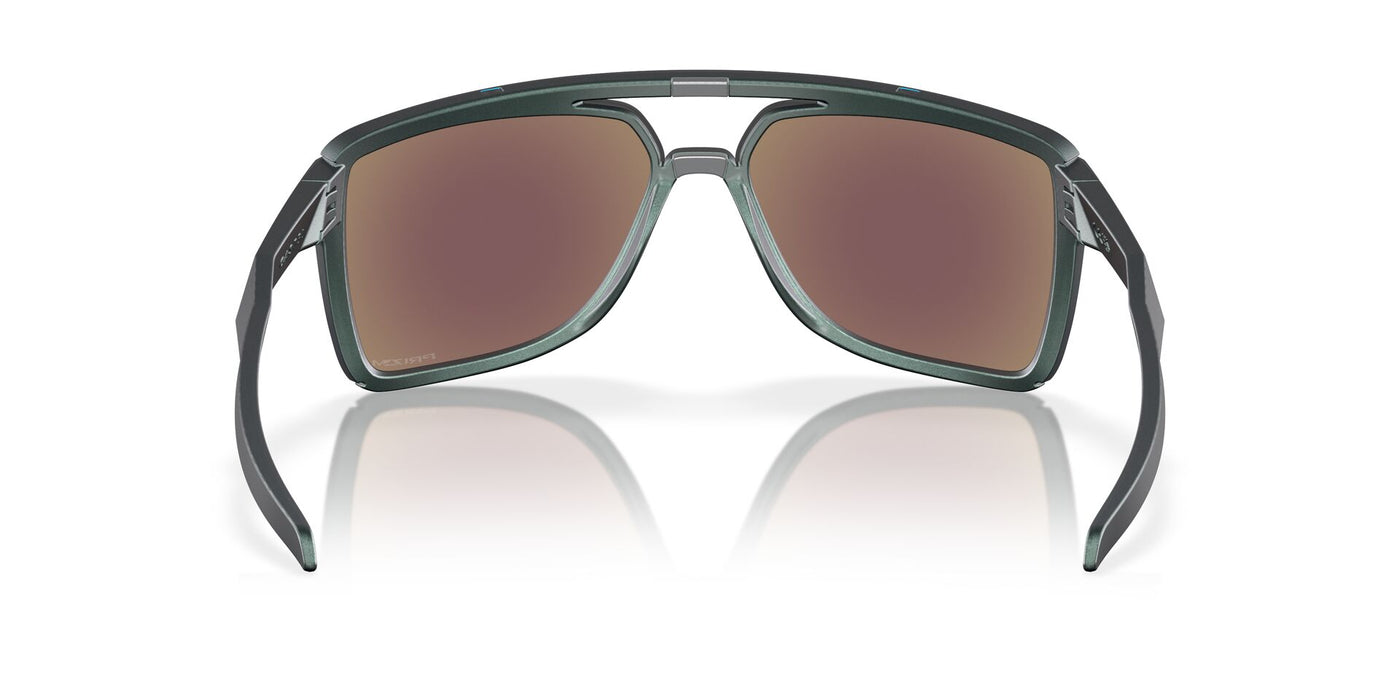 Oakley Castel OO9147 Matte Silver/Blue Colorshift/Prizm Sapphire #colour_matte-silver-blue-colorshift-prizm-sapphire