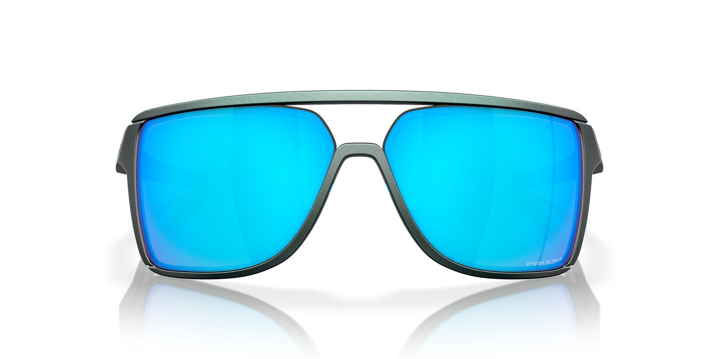 Oakley Castel OO9147 Matte Silver/Blue Colorshift/Prizm Sapphire #colour_matte-silver-blue-colorshift-prizm-sapphire