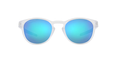 Oakley Latch OO9265 Matte Clear/Prizm Sapphire Polarised #colour_matte-clear-prizm-sapphire-polarised