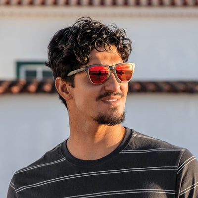 Oakley Frogskins Range OO9284 Matte Grey Smoke/Grey Ink/Prizm Ruby #colour_matte-grey-smoke-grey-ink-prizm-ruby