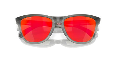 Oakley Frogskins Range OO9284 Matte Grey Smoke/Grey Ink/Prizm Ruby #colour_matte-grey-smoke-grey-ink-prizm-ruby