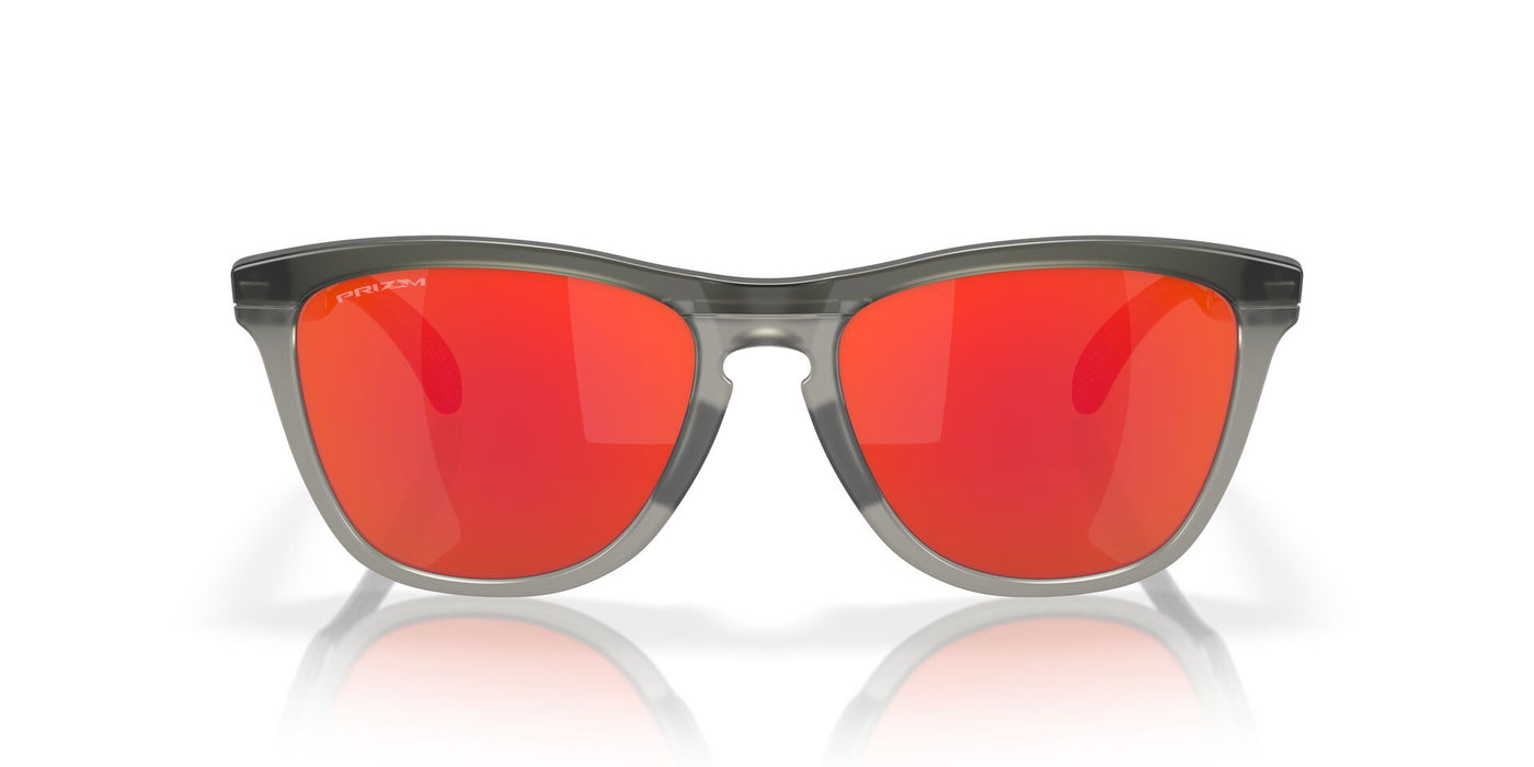 Oakley Frogskins Range OO9284 Matte Grey Smoke/Grey Ink/Prizm Ruby #colour_matte-grey-smoke-grey-ink-prizm-ruby