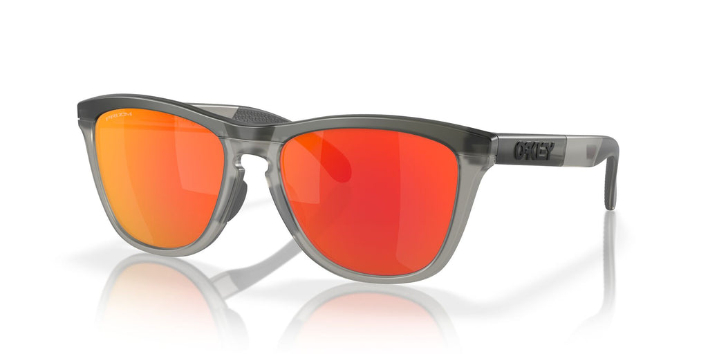 Oakley Frogskins Range OO9284 Matte Grey Smoke/Grey Ink/Prizm Ruby #colour_matte-grey-smoke-grey-ink-prizm-ruby