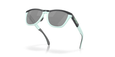 Oakley Frogskins Range OO9284 Matte Carbon/Blue Milkshake/Prizm Black #colour_matte-carbon-blue-milkshake-prizm-black