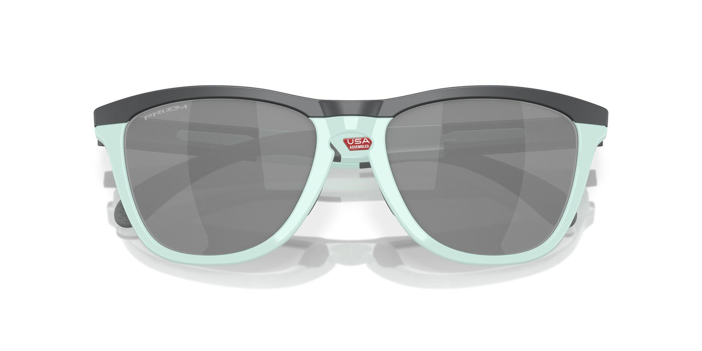 Oakley Frogskins Range OO9284 Matte Carbon/Blue Milkshake/Prizm Black #colour_matte-carbon-blue-milkshake-prizm-black