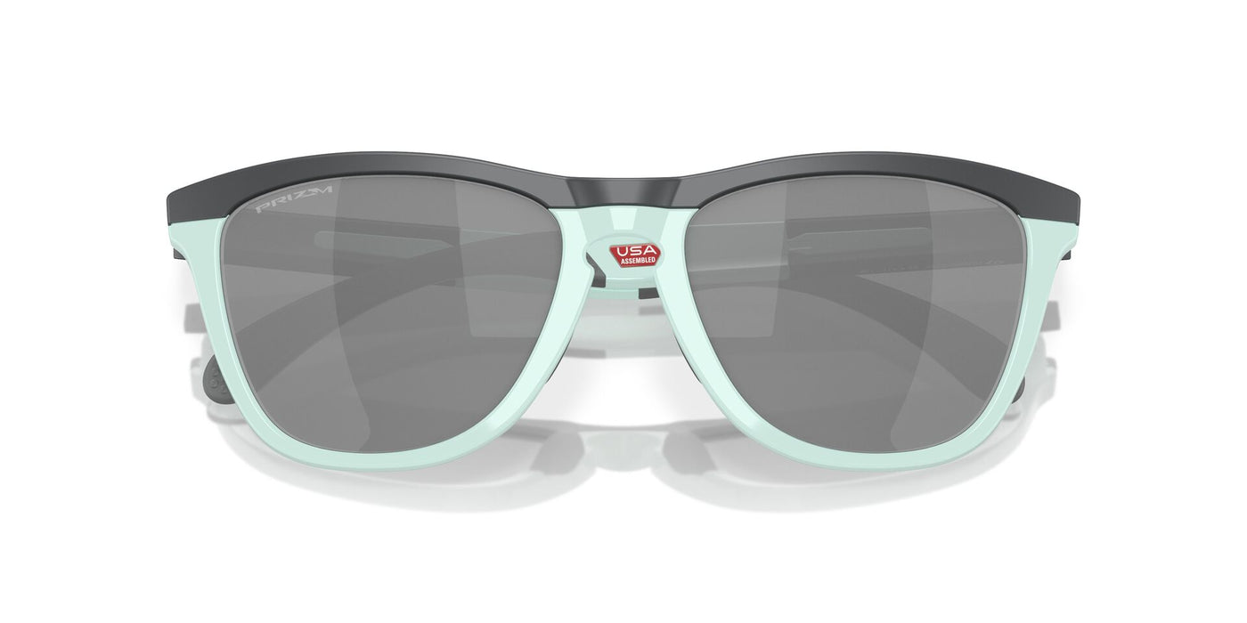 Oakley Frogskins Range OO9284 Matte Carbon/Blue Milkshake/Prizm Black #colour_matte-carbon-blue-milkshake-prizm-black