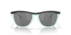 Oakley Frogskins Range OO9284 Matte Carbon/Blue Milkshake/Prizm Black #colour_matte-carbon-blue-milkshake-prizm-black