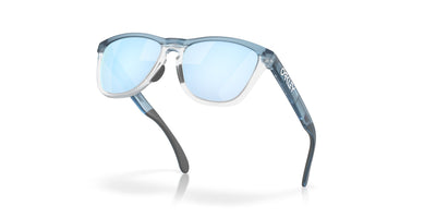 Oakley Frogskins Range OO9284 Transparent Stonewash/Prizm Deep Water Polarised #colour_transparent-stonewash-prizm-deep-water-polarised