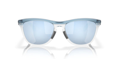 Oakley Frogskins Range OO9284 Transparent Stonewash/Prizm Deep Water Polarised #colour_transparent-stonewash-prizm-deep-water-polarised