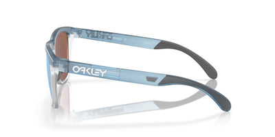 Oakley Frogskins Range OO9284 Transparent Stonewash/Prizm Deep Water Polarised #colour_transparent-stonewash-prizm-deep-water-polarised