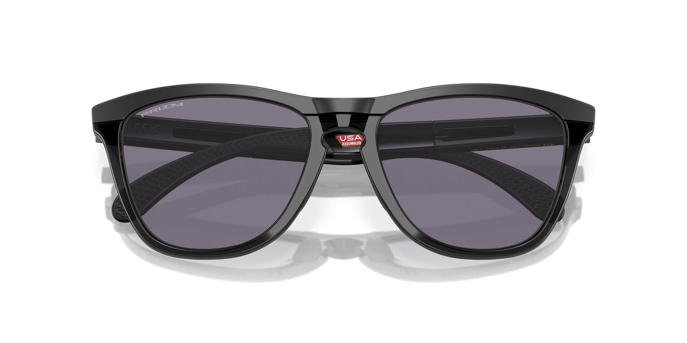 Oakley Frogskins Range OO9284 Matte Black/Prizm Grey #colour_matte-black-prizm-grey