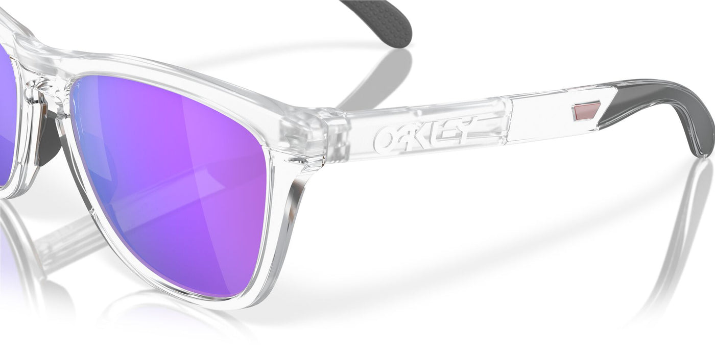 Oakley Frogskins Range OO9284 Matte Clear/Prizm Violet #colour_matte-clear-prizm-violet