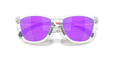 Oakley Frogskins Range OO9284 Matte Clear/Prizm Violet #colour_matte-clear-prizm-violet