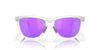 Oakley Frogskins Range OO9284 Matte Clear/Prizm Violet #colour_matte-clear-prizm-violet