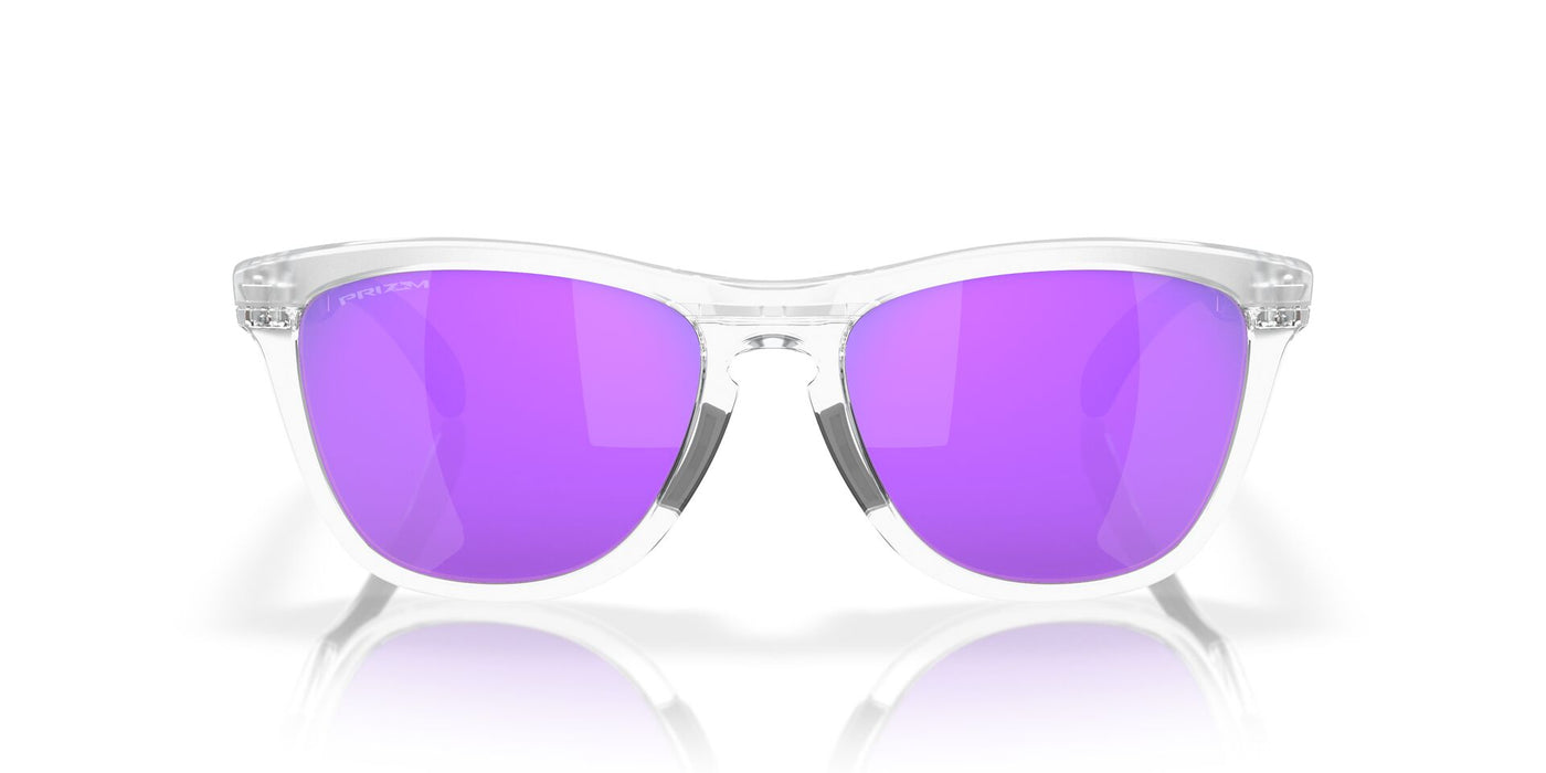 Oakley Frogskins Range OO9284 Matte Clear/Prizm Violet #colour_matte-clear-prizm-violet