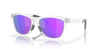 Oakley Frogskins Range OO9284 Matte Clear/Prizm Violet #colour_matte-clear-prizm-violet